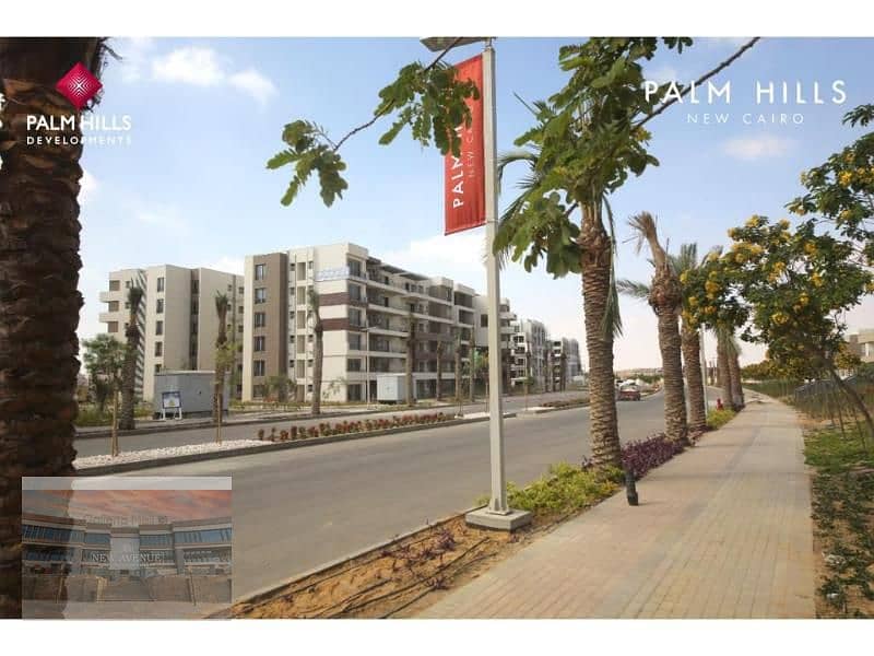 5th Floor Apartment in Palm Hills New Cairo, Core & Shell, Delivered, BUA 184sqm,3 Bedrooms,3 Bathrooms 4