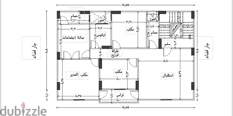 مبنى تجاري اداري للبيع الزعفران على الدائري في المنصورة 3