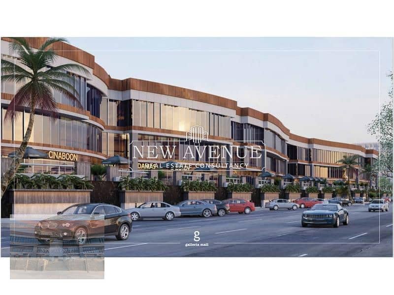 محل على التسعين الجنوبي 60 متر للبيع بجاليريا مول القاهره الجديده  N-W 0182            Galleria Mall New Cairo 6