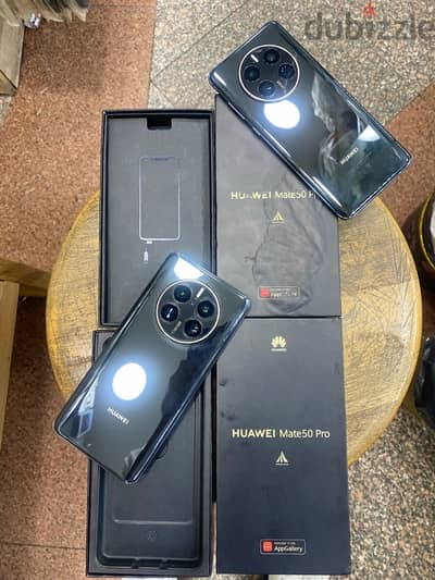 Huawei Mate 50 Pro dual sim 256G Silver Black جديد