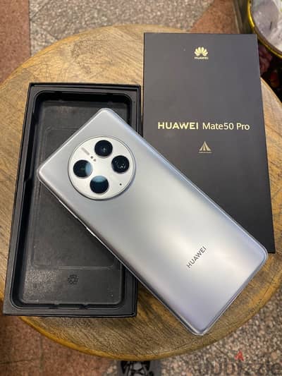 Huawei Mate 50 Pro dual sim 256G Silver Black جديد