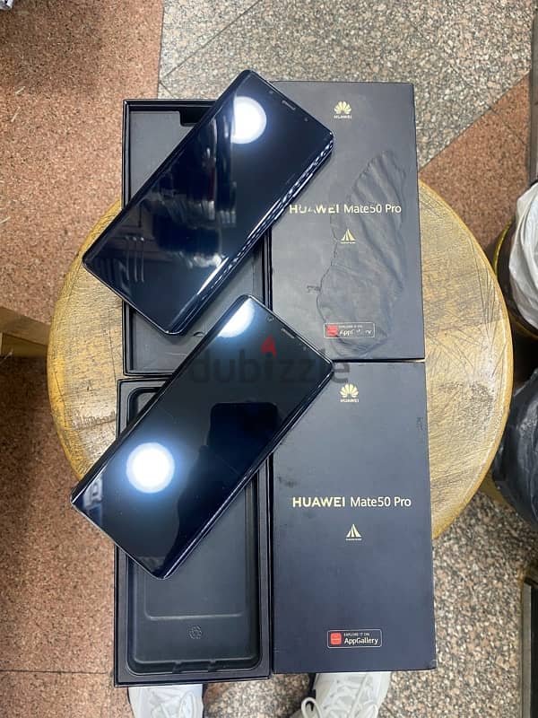 Huawei Mate 50 Pro dual sim 256G Silver Black جديد 4