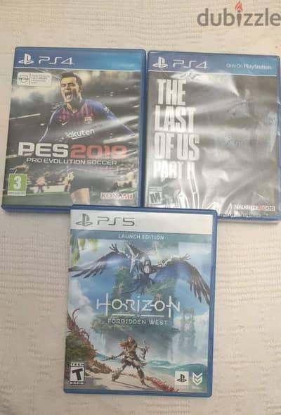 Pes 2019 , Horizon Forbidden West Ps5 , Last of us 2 sealed