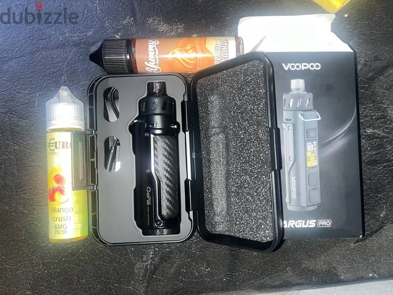 Vape Argus pro + 2 liquid DL 6 nicotine 0