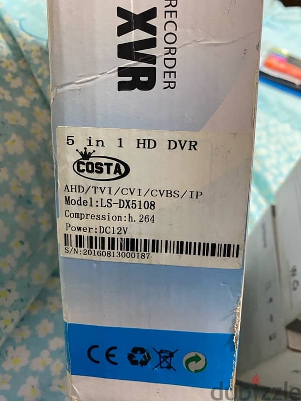 باندل كوستا DVR وعدد ٦ كاميرات كوستا خارجي 1MP 0