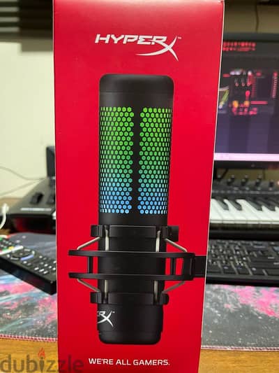 المايك  الجبار Microphone hyper X RGB