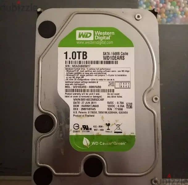 هارد ديسك 1TB& 2TB  واكسسوارات كمبيوتر 1