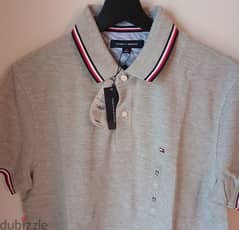 Tommy Hilfiger Men's Polo Shirt Size M Regular Fit - Grey Color 0