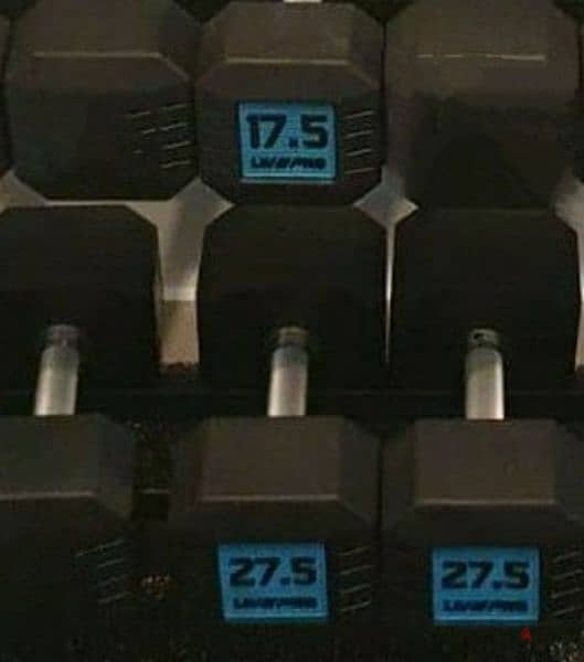 192.5 كيلو دمبلز مستورده جديده بسعر 25 الف فقط التجمع الخامس dumbbell 2