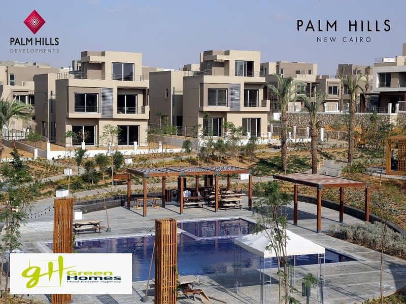 ready to move exclusive Apartment for sale with an area of 184 square meters at Palm hills new cairo 9