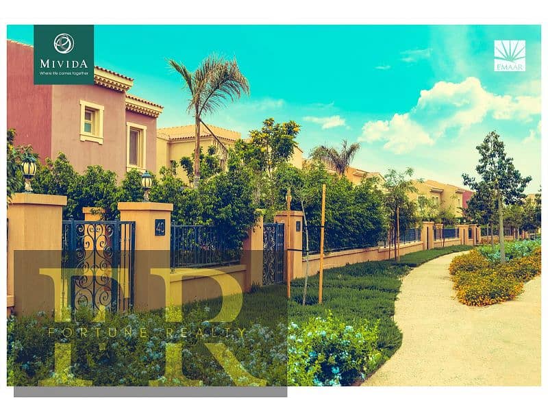 Hot Deal / Villa 356 m for sale in mivida compound - Fifth Settlement 5