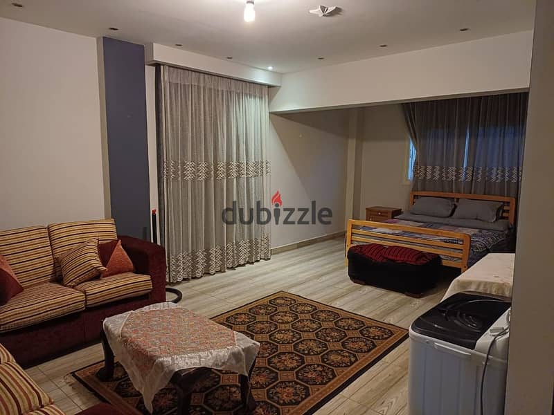 Furnished apartment for rent in Narges 1, villas in Fifth Settlement In front of the Dusit Hotel in the Southern 90th, overlooking the largest park 11