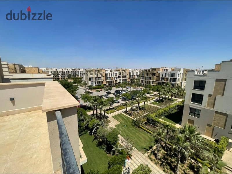 Duplex with roof for sale inside Westown Sodic Compound in Sheikh Zayed, roof with open view 7