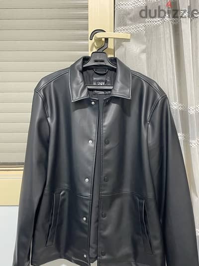 zara leather jacket