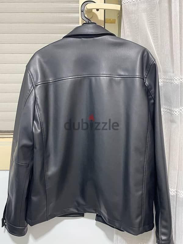 zara leather jacket 1