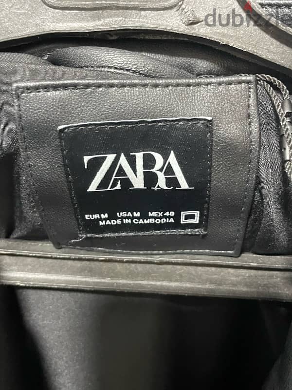 zara leather jacket 2