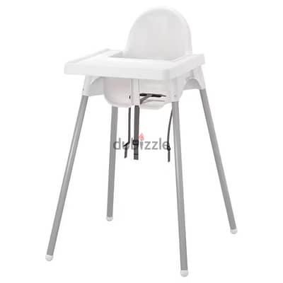 ikea baby Highchair with tray, white colour