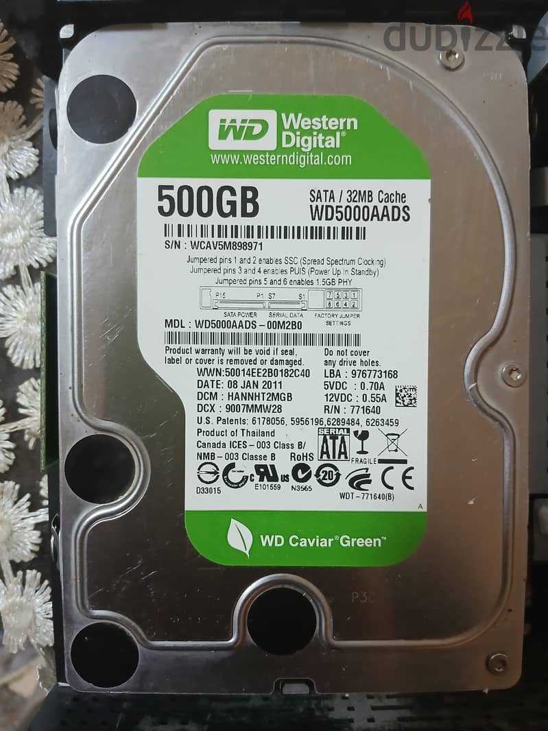 هارد 500GB pc 0