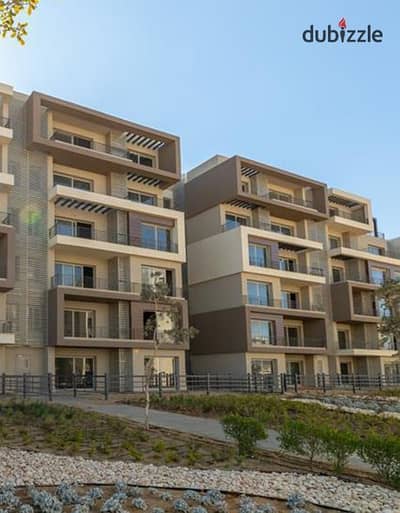 Apartment for sale with the lowest down payment and longest payment period in Palm Hills New Cairo Compound, minutes from Cairo Airport