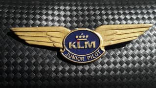 بروش Vintage KLM pilot pin دبوس طيار هولندا aviation airbus boeing 0