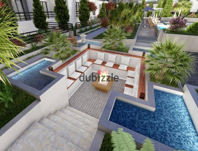 Ground floor apartment with garden, 220 sqm + 75 sqm garden, luxury finishing in Sheikh Zayed, facing Zed Towers on Al Nozha Street. 7