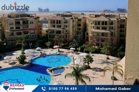 Penthouse chalet for sale, 120 m + roof (Stella Marina - El Alamein)