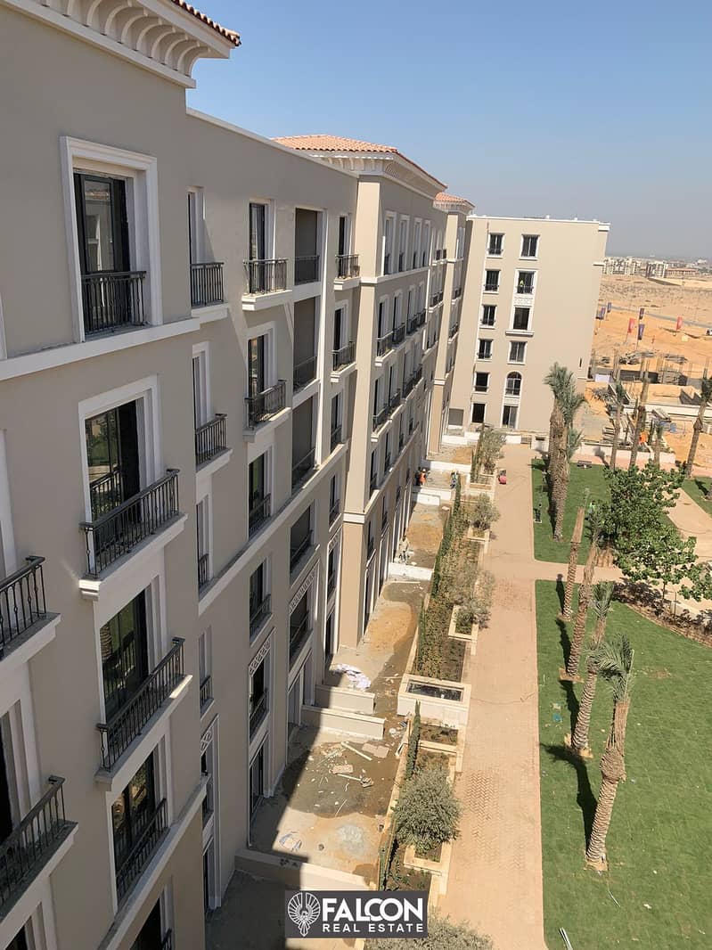 Immediate receipt, 164m2 apartment, 3 rooms, for sale in Village West, Sheikh Zayed, next to Hyper One, Dorra, fully finished with air conditioners 15