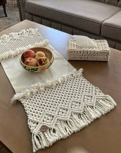 رانر مكرميه macrame runner 0