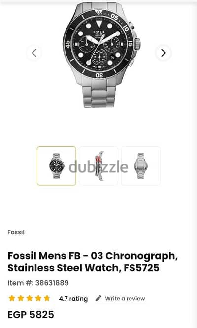 original fossil watch for men .