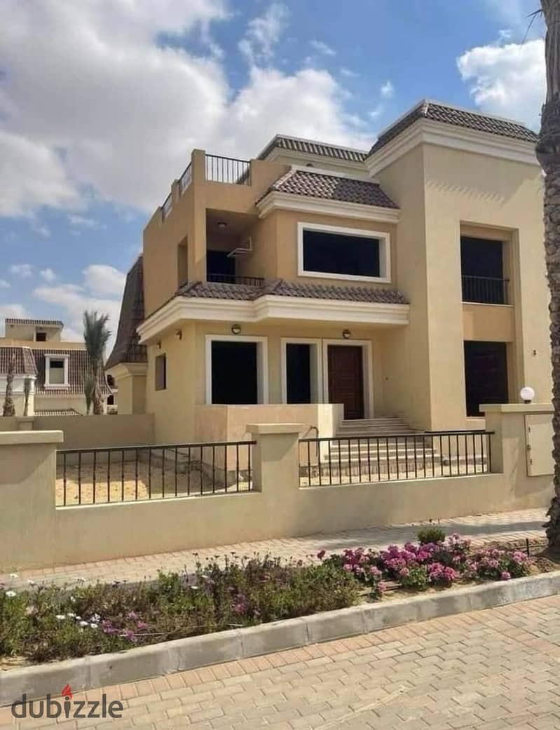 for sale Townhouse 259m 6BR overlooking the widest landscape next to Madinaty in installments 6