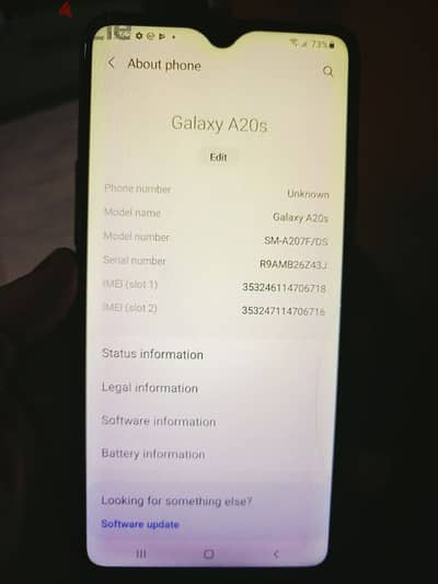 سامسونج جالكسي Samsung galaxy A20 S