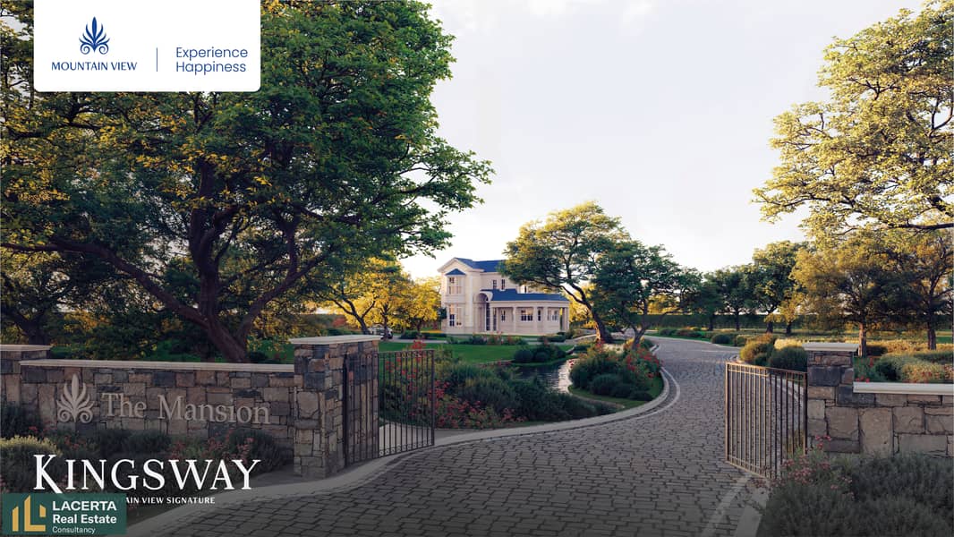 A distinctive villa of 240 m with a lake and a private garden at the launch price in Mountainview Kingsway, Northern Expansions 2