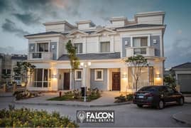 For sale with 0% down payment, a 3-storey townhouse with a distinctive view of green spaces in Mountain View 4, with facilities up to 7 years 0