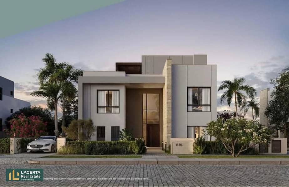 For sale, a 234 sqm villa with a roof, super finished, with the lowest down payment, in the market in the heart of New Heliopolis, in the Sodic East C 3