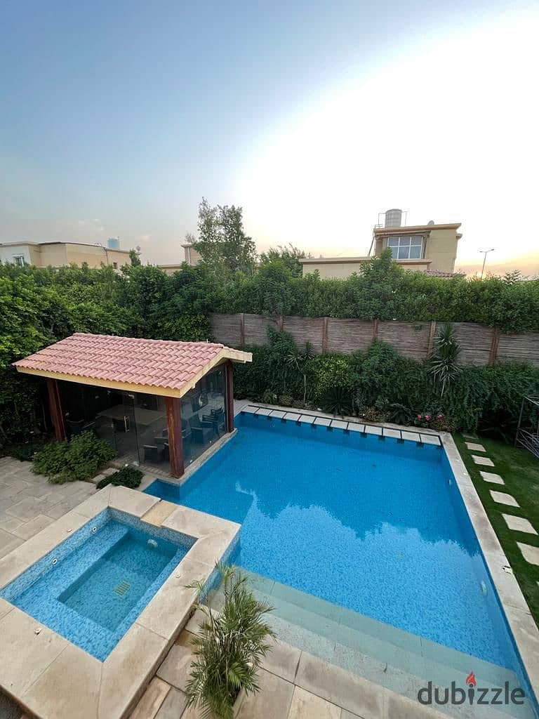 Fully furnished villa for sale With a private swimming pool in Al-Rehab 2 1