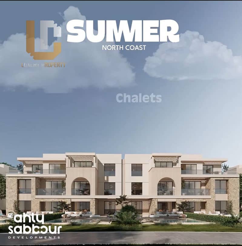 Chalet Resale Without Over Chalet for Sale Fully Finished Installments Prime Location Summer Al Ahly Sabbour North Coast 1