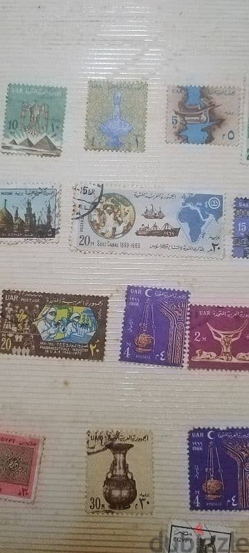 stamps طوابع بريدية مصرية قديمة 8