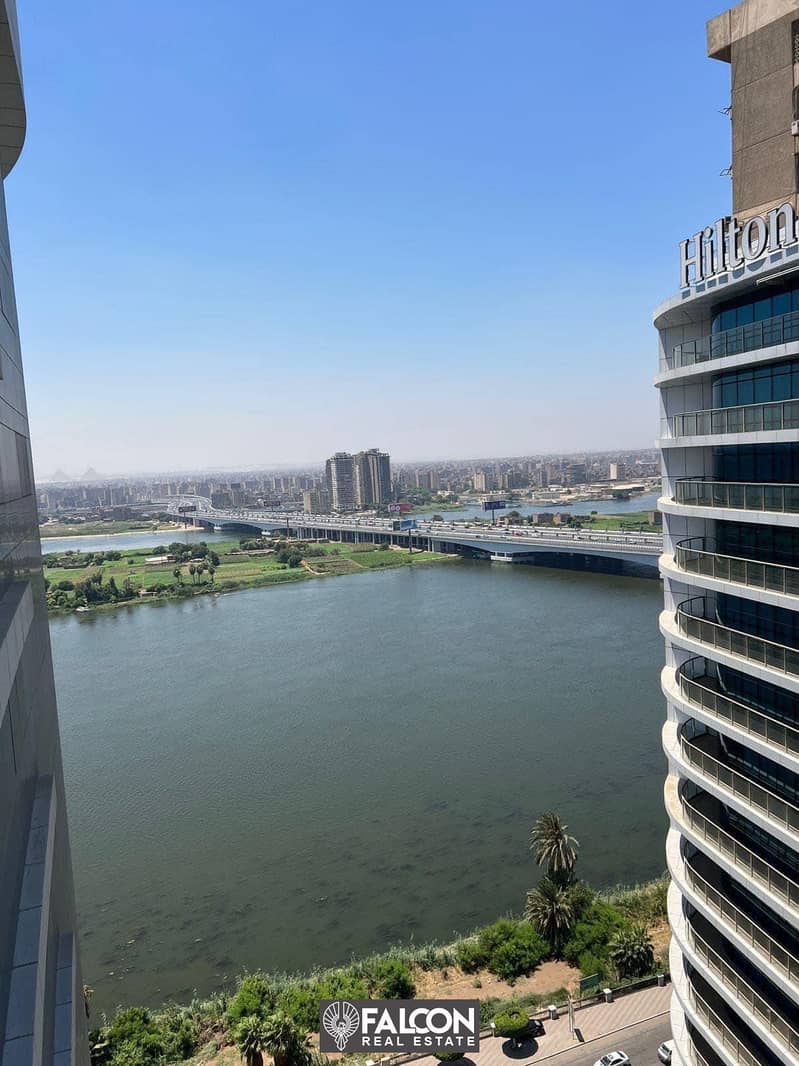 Book a hotel apartment now and enjoy a prime location on the Maadi Nile Corniche in the Nile Pearl Towers 8