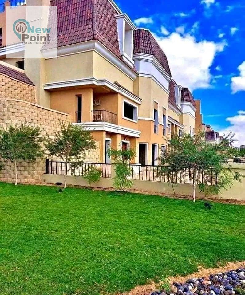 A special villa for sale at a very special price, Sur by Sur, in Madinaty In installments up to 8 years Sarai Compound 2