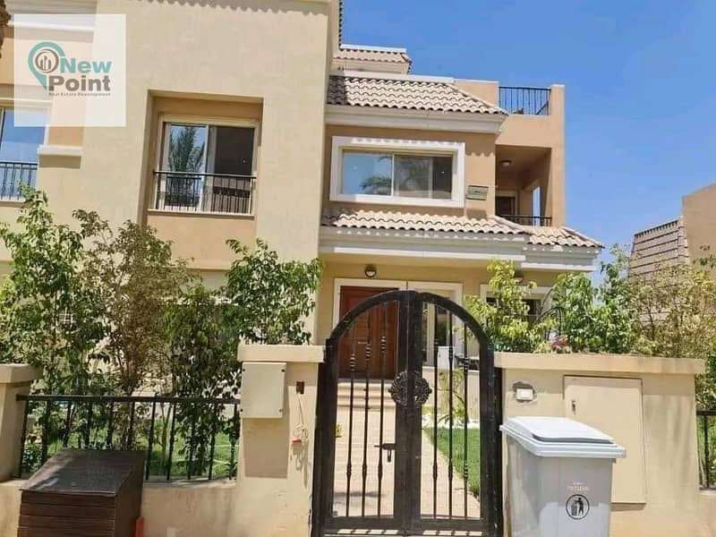 A special villa for sale at a very special price, Sur by Sur, in Madinaty In installments up to 8 years Sarai Compound 4