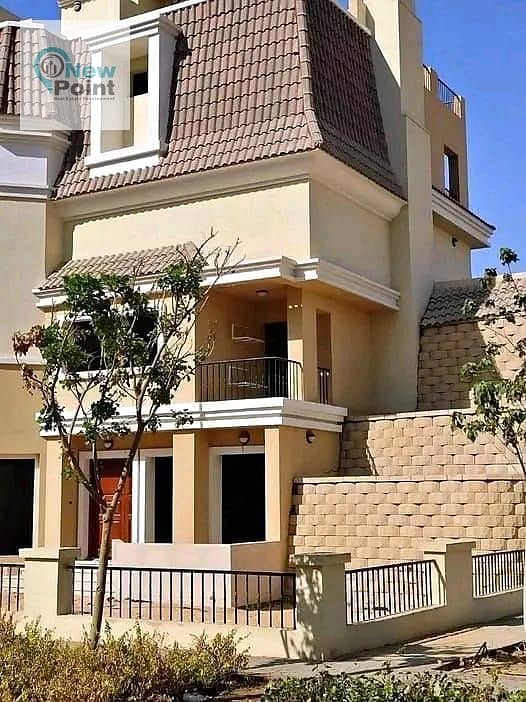 A special villa for sale at a very special price, Sur by Sur, in Madinaty In installments up to 8 years Sarai Compound 7