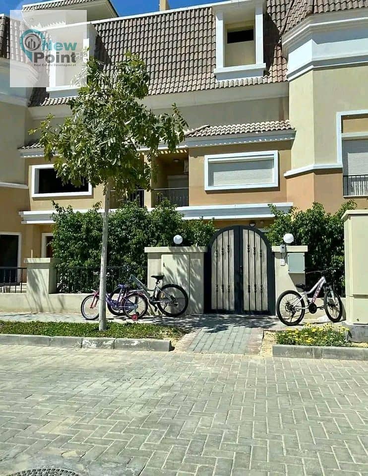 A special villa for sale at a very special price, Sur by Sur, in Madinaty In installments up to 8 years Sarai Compound 9