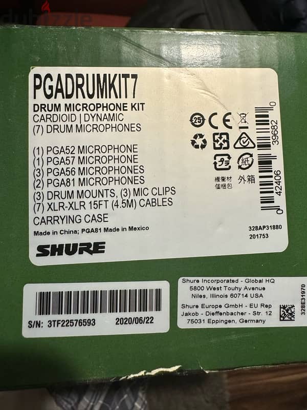 Shure 7-piece Drum Microphone Kit 2