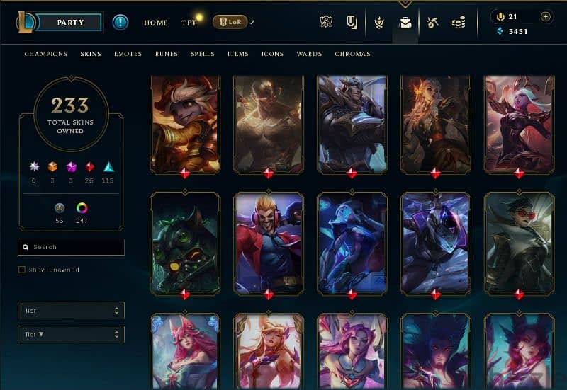 acc league of legends for sale 2