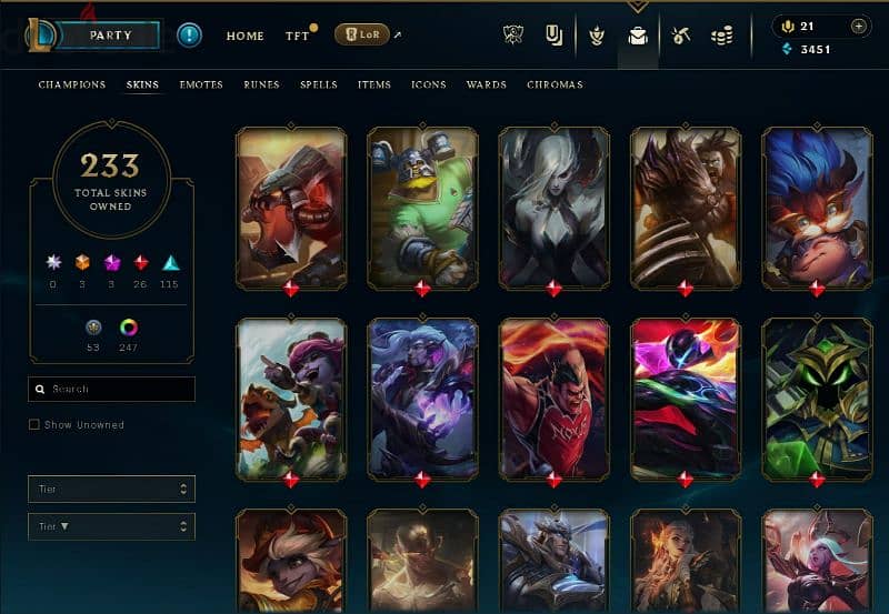 acc league of legends for sale 3