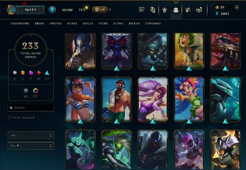 acc league of legends for sale 11