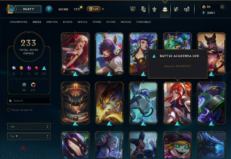 acc league of legends for sale 13