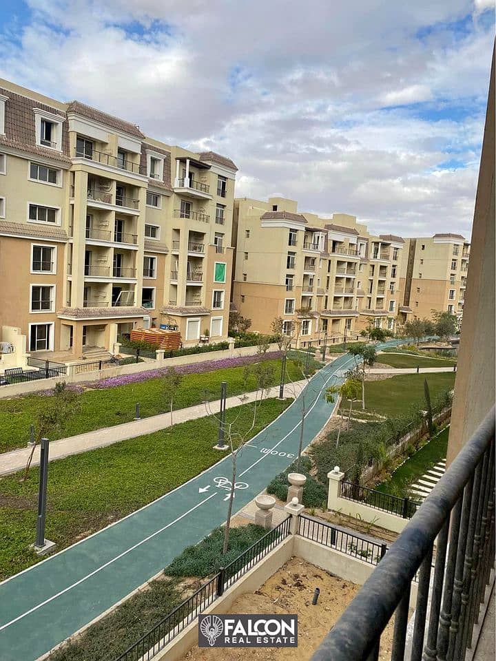 Apartment 160 m in installments at cash price in Sarai Compound in Mostakbal City 3