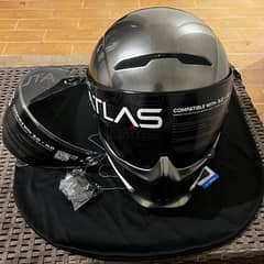 Ruroc ATLAS 4.0 CARBON Mercury motorbike helmet 0