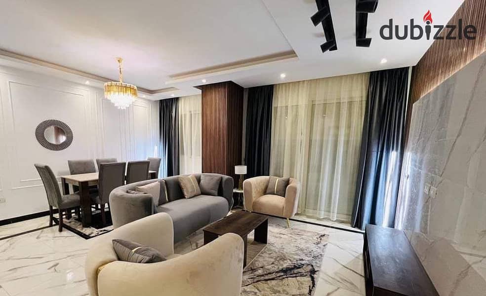 Apartment for sale for investment lovers in the administrative capital, the area of the apartment is 180 meters, a down payment of 2 million and 100 3